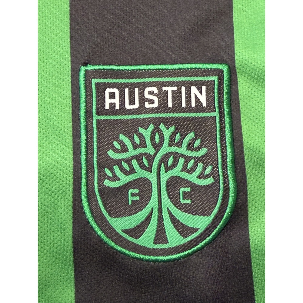 adidas Austin FC Jersey Mens M Green Black AEROREADY MLS Soccer Slim Fit YETI - Picture 6 of 16